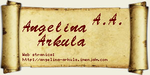 Angelina Arkula vizit kartica